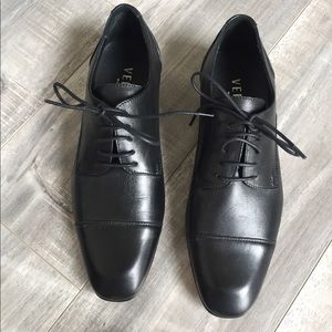 Versace black leather Oxford shoes sz 39